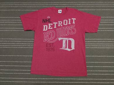 NHL Detroit Red Wings vintage hockey majestic L