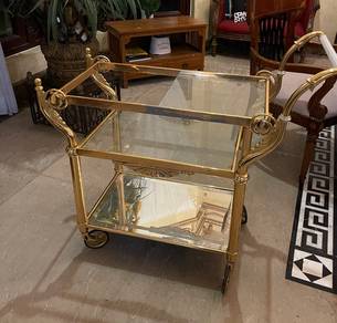 Gold food trolley