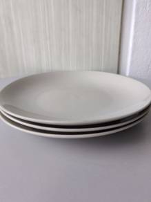 3pcs IKEA Large Plain Dinner / Side Plate 24cm