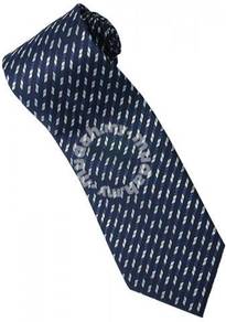 EDB20 Blue White Quality Striped Formal Neck Tie