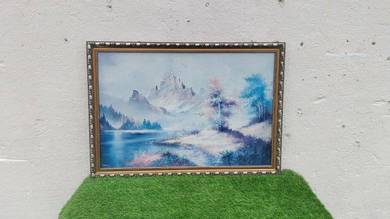 C023 Lukisan Seni 84 x 59 cm Oil Painting Art