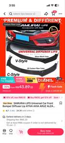 Samurai universal v shape lip