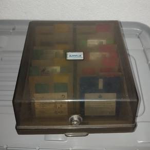 Kotak storage simpan disket 3.5" vintage