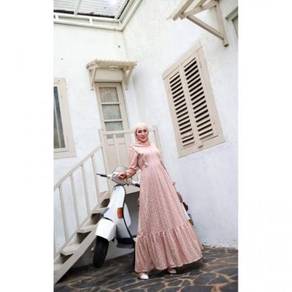 Ovelia dress long sleeve pink black nude white