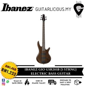 IBANEZ Gio GSR205B Bass Guitar - Walnut flat