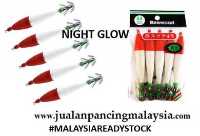 SEAWOOD RED HEAD CANDAT MAYAT SQUID JIG 10cm