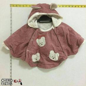 Bears cape kid hood wool inside hud kanak-kanak