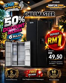 Ansuran Peti Sejuk Besar 2 Pintu Khind Srmbn