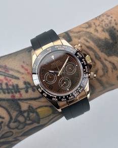 Custom Seiko Mod 39.5mm Brown Chocolate Daytona