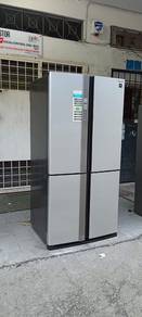 Sharp 4 doors fridge refrigerator peti sejuk 605Lt