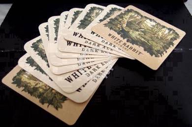 SET of 10 Beer Coasters - White Rabbit - Australia