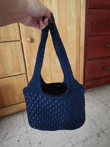 Dark deep blue handbag 深蓝色手提包