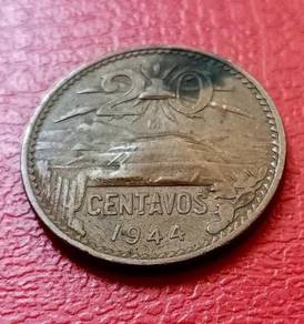 Mexico 20 Centimos 1944 Coin (Kod : M1126)