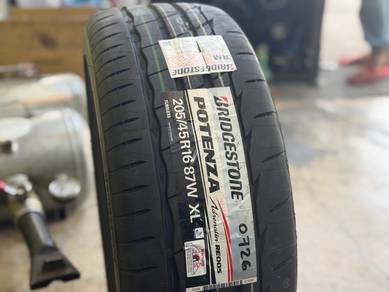 Tayar Baru 205 45 16 Bridgestone Potenza RE005 Tha