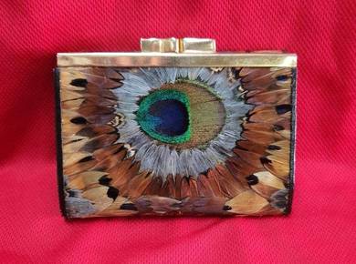 Vintage Genuine Peacock And Pheasant Feather Sheds