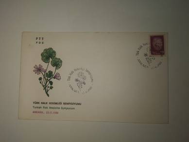 FDC Stamp Turkiye 1988-Turkish Folk Med. Symposium