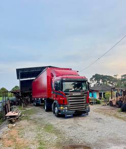 Scania G380 curtain sider trailer