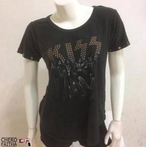 CRFT1224 kiss band tshirt by shidel baju