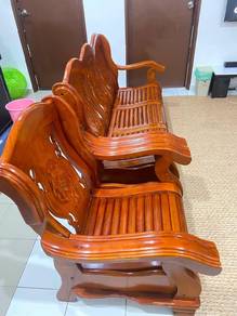 Sofa kayu solid 3+1