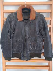 Vintage USN Type G-1 leather deck jacket conmar