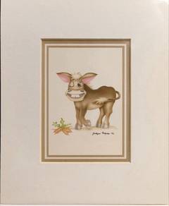 Vintage Donkey & Plant I – Jocelyne Forgues (1982)