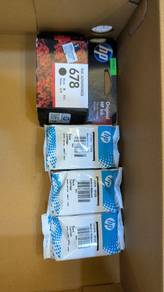 Original HP 678 Black Ink Cartridges – 4 New Units