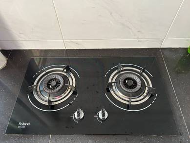 Rubine 2-Burner Built-In Gas Stove Dapur Gas Tanam