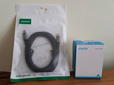Anker Charger & UGreen USB-C Cable