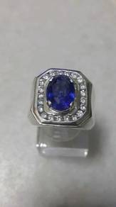 Cincin Nilam colour Cornflower Blue