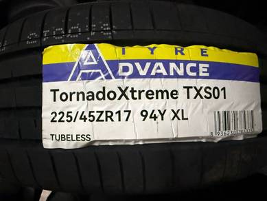 Tayar baru advance 225/45/17 tahun26 (warranty 5y)