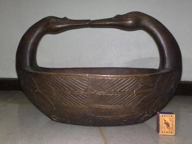 3501 bakul kayu wooden duck basket