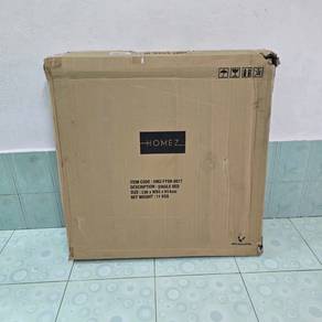[BARU] Katil Single Metal Hitam & Tilam Single