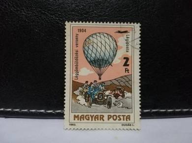 1983 Hungary Stamp Car Racing Balloon 1904