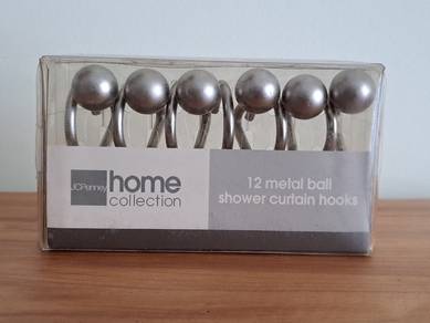 Metal Ball Shower Curtain Hooks