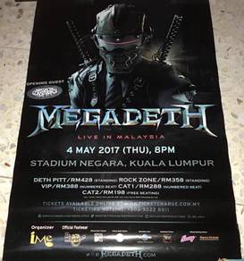 MEGADETH - LIVE IN MALAYSIA Poster