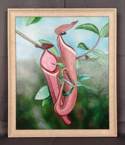 Oil painting - Carnivorous Beauty: Pitcher Plants