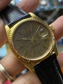 Vintage Rolex Datejust 16018  18k Solid Gold