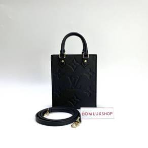 Preloved LV Black Empreinte Sac Plat GHW