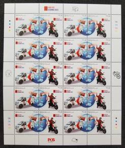 Mint Stamp Sheet World Post Day Malaysia 2023