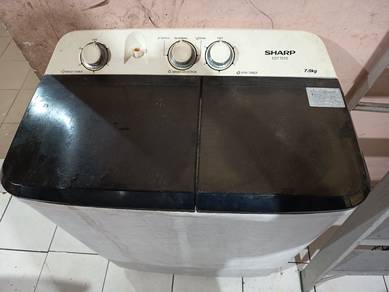 Mesin basuh semi auto sharp 7kg