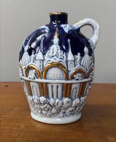 blue white gold pitcher jug