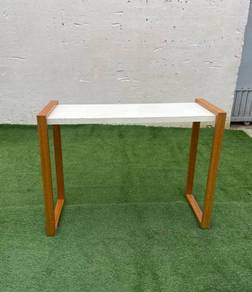 P06-D Meja Konsol 4 Feet Console Table White Top