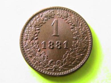 Austria 1 Kreuzer 1881 [Kod : A2020]