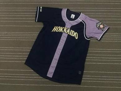 HOKKAIDO BLUE BLACK baseball jerseys saiz XL