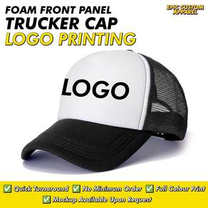 Custom Logo Foam Polyester Trucker Cap with Nylon