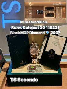 Rolex Datejust 36mm Jubilee 116231 Black Mop
