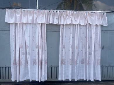B939 Langsir L.640 x H.230 cm Curtain With Valace