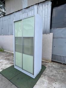 YD44AH Almari Baju 5x9 Ft 2 Sliding Doors Wardrobe