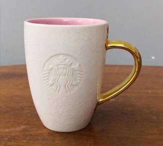 Starbucks mug gold handle
