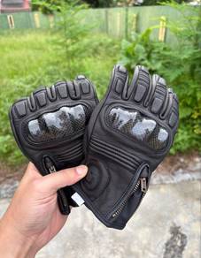 M size Rockbros leather motorcycle gloves